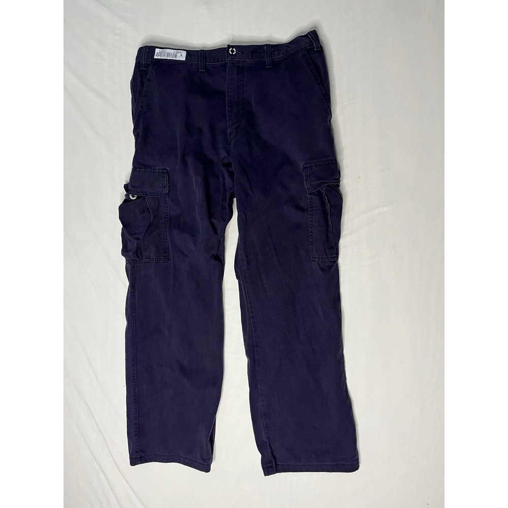 Big Bill FR Fire Resistant Cargo Pants Men's Size 38x33 Navy Blue Straight Leg
